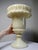 A very beautiful, large, and massive alabaster/yellowish marble vase with translucent veins, hand-carved in the style of a...