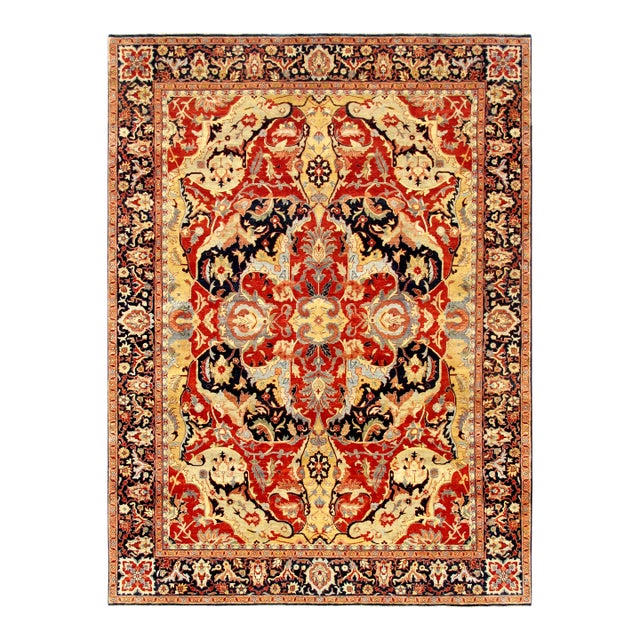 Pasargad Home Bidjar Rust Wool Area Rug- 9' 0" X 12' 0" For Sale