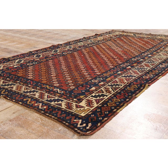 Brick Red Late 19th Century Caucasian Kazak Rug, 04'06 X 08'09 For Sale - Image 8 of 10