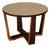 Italian Side Table with Mirrored Top and Geometrical Legs, 1940s For Sale