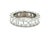 Early 21st Century Gia 6.28 Carats Emerald Cut Diamond Eternity Band, Platinum, Size 6.25 For Sale - Image 5 of 9
