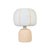 Margate Peach Cotton Mache Table Lamp For Sale In Los Angeles - Image 6 of 6