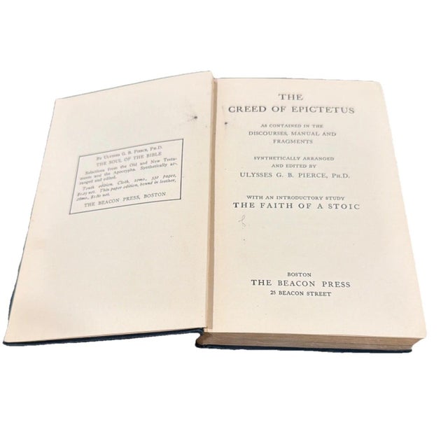 Antique Copy of The Creed of Epictetus 1916 First ED Stoic Philosopher For Sale - Image 4 of 4