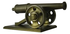 Cannon Toy 1940's Heavy Brass Mid-Century Modern Style WWI, WWII