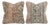 Blue Oushak Rug Pillow Cover 20'' X 20'' - Set of Two For Sale