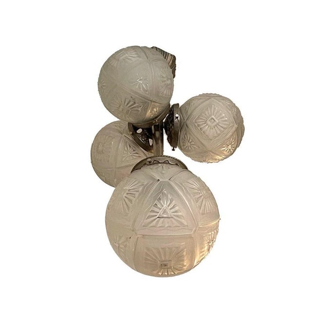 Brown Art Deco Ceiling Lamp For Sale - Image 8 of 11