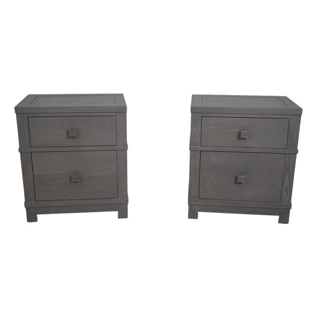 Pair of Stickley Modern Ashwood Nightstands For Sale