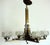 French Art Deco Brass and Satin Glass 4-Light Chandelier, 1920s, in Very Good conditions. Designed 1920 to 1949 I have...
