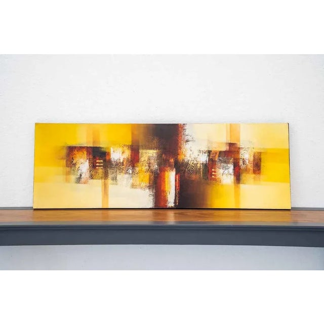 Brown Abstract Composition, Acrylic on Canvas, 2000 For Sale - Image 8 of 8