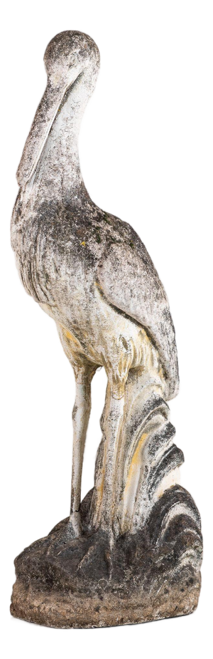 Reconstituted Heron or Crane Sculpture, French 1950s–60s