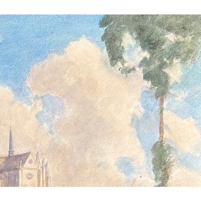 English 1960s Watercolor; Harold Latham; The Cathedral Church of Our Lady and St. Philip Howard Arundel, West Sussex, England For Sale - Image 3 of 9