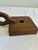 Antique Primitive Wooden Chamberstick Candle Holder For Sale In Oklahoma City - Image 6 of 9
