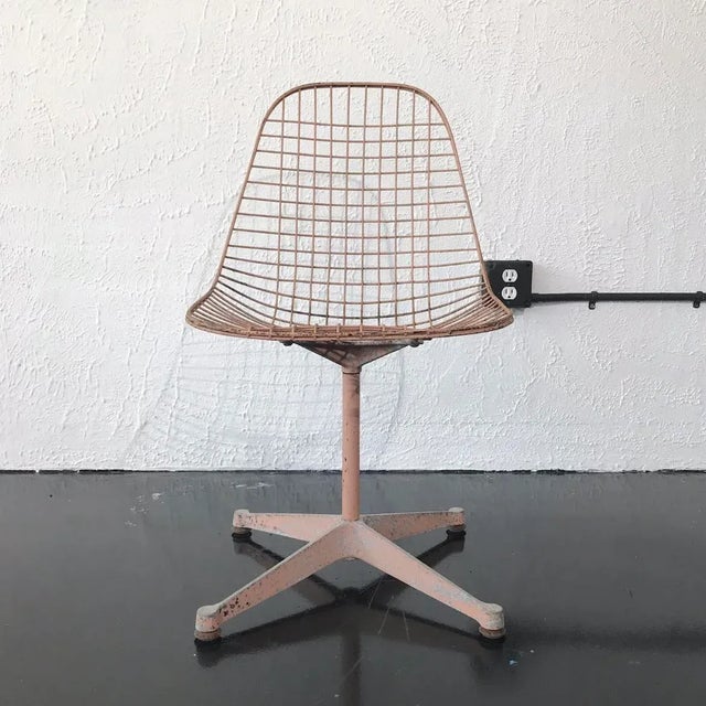 Metal Vintage Charles and Ray Eames for Herman Miller PKC Wire Chairs - (3 Left) For Sale - Image 7 of 10