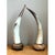 Sand Vintage Horn and Wood Accent Lamps - Pair For Sale - Image 8 of 12