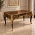 Make a bold statement with this magnificent French-style executive desk, expertly handcrafted from solid wood and finished...