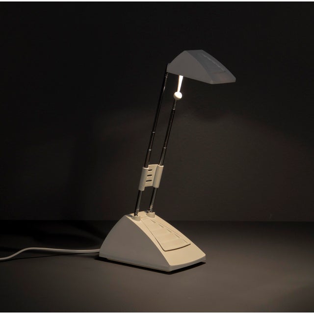 3743/ 011A Small Table Light by Franz Hustadt, Germany, 1980s A piece of design history by Hustadt, who mainly designed...