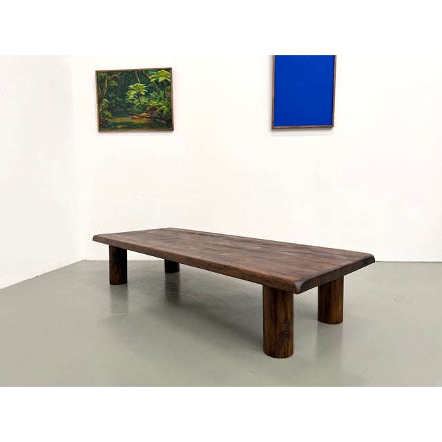 Modern Coffee Table in Elm, 1970s For Sale - Image 4 of 18