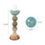 Glass Capri Stripe Glass Candle Holder- Tall For Sale - Image 7 of 10