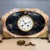Extremely rare extra-large table clock Perfect Art Deco style Probably French manufacture 1930 Made of pink marble Brass...