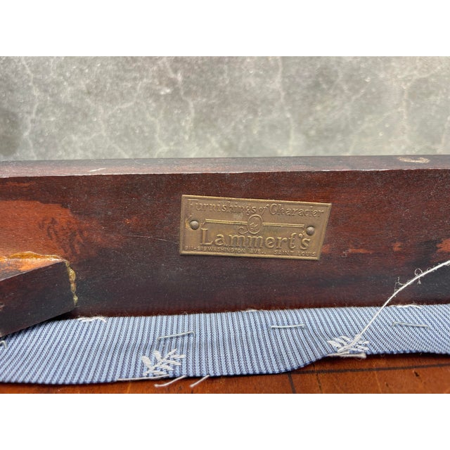 Vintage Hepplewhite Style Shield Back Dining Chairs by Lammert’s, Mahogany, a Pair For Sale - Image 10 of 10