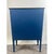 Modern Farmhouse Blue Solid Pin With Silver-Tone Mesh Doors Server or Cabinet For Sale - Image 13 of 13