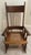 Vintage Arts & Crafts Carved Oak High-Back Rocking Chair With Cane Seat &Arms For Sale - Image 4 of 7