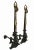 Andirons Antique With Scrollwork Supports and Bronze Figural and Torch Motifs - A Pair For Sale In New York - Image 6 of 7