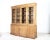 Large English Glazed Breakfront Bookcase in Pine For Sale - Image 6 of 18