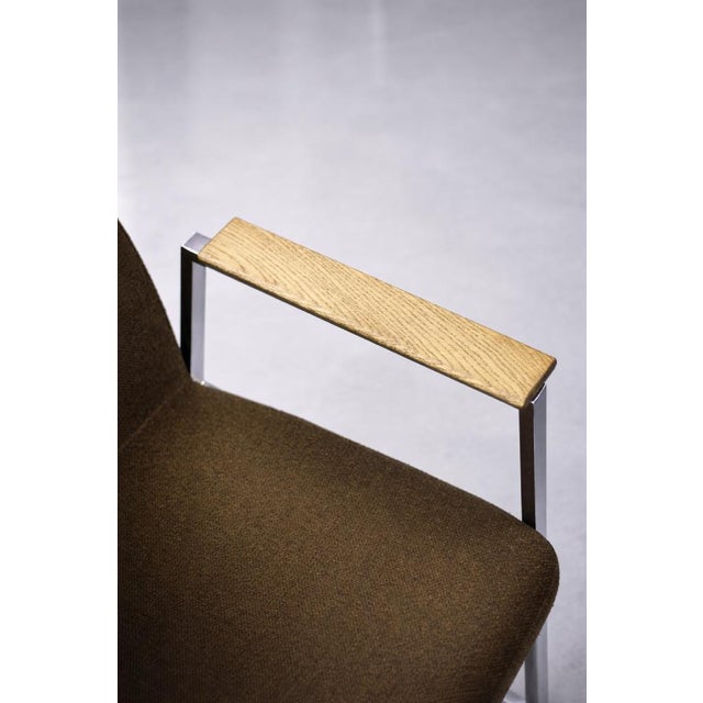 Mid-Century Modern German Brown Conference Chair from Drabert, 1970s For Sale - Image 15 of 18