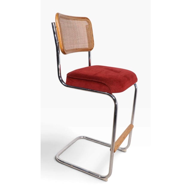 Daystrom Pr. 1970's Breuer Style Bar Stools by Daystrom For Sale - Image 4 of 16