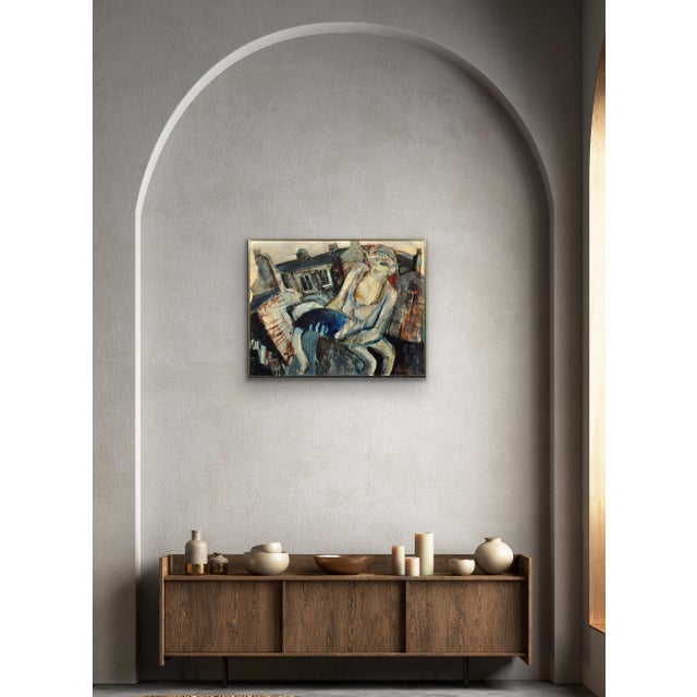 Paul Waplington, Knocked Out, 1970s, Mixed Media Painting, Framed For Sale - Image 10 of 18