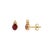 Not Yet Made - Made To Order 1.75 Ct Oval Cut Ruby and Diamond Crown Stud Earrings in 14k Gold- A Pair For Sale - Image 5 of 16