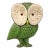 Mid 20th Century Large Ceramic Owl Wall Hanging For Sale
