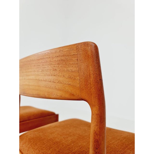 Wood Danish Teak Dining Chairs by Johannes Norgaard, 1960s, Set of 2 For Sale - Image 7 of 14