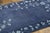 Late 20th Century Contemporary Chinese Deco Style Blue Floral & Pictorial Wool Runner by Rug & Kilim For Sale - Image 5 of 9
