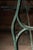 Late 19th Century Weathered Green Farmhouse Trestle Table With Cast Iron Base For Sale - Image 9 of 10