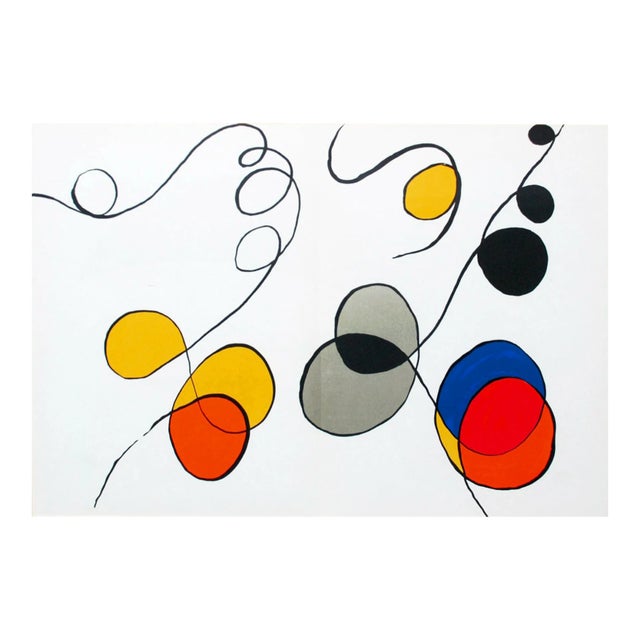 Calder Original Lithograph DM54173d Derriere Le Miroir 1968 For Sale