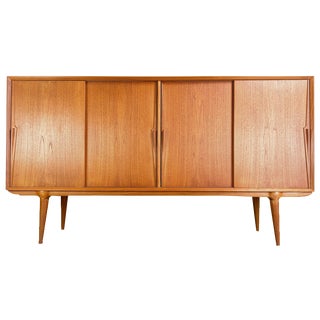 Mid-Century Highboard in Teak by Gunni Omann for Omann Jun, 1960s For Sale