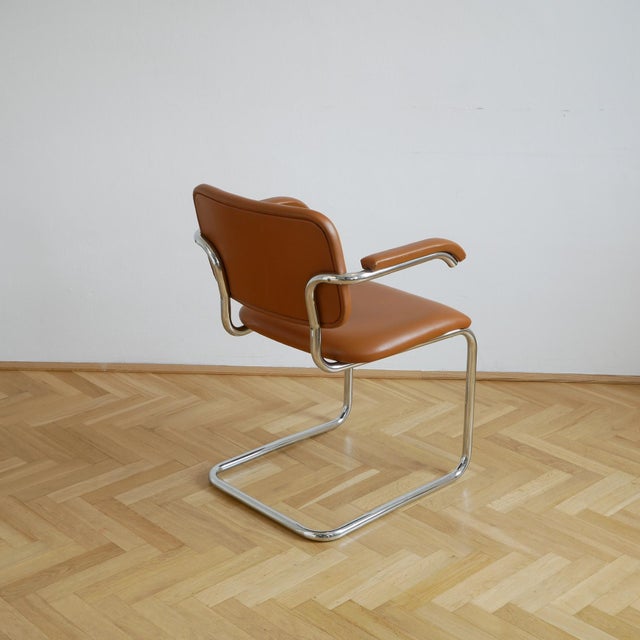 Cantilever Chair in Viennese Wickerwork by Marcel Breuer for Gavina, 1960s For Sale - Image 6 of 11