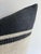 Mid-Century Modern Linen and Wool Marshall Stripe Black and Natural Pillow Cover For Sale - Image 3 of 6