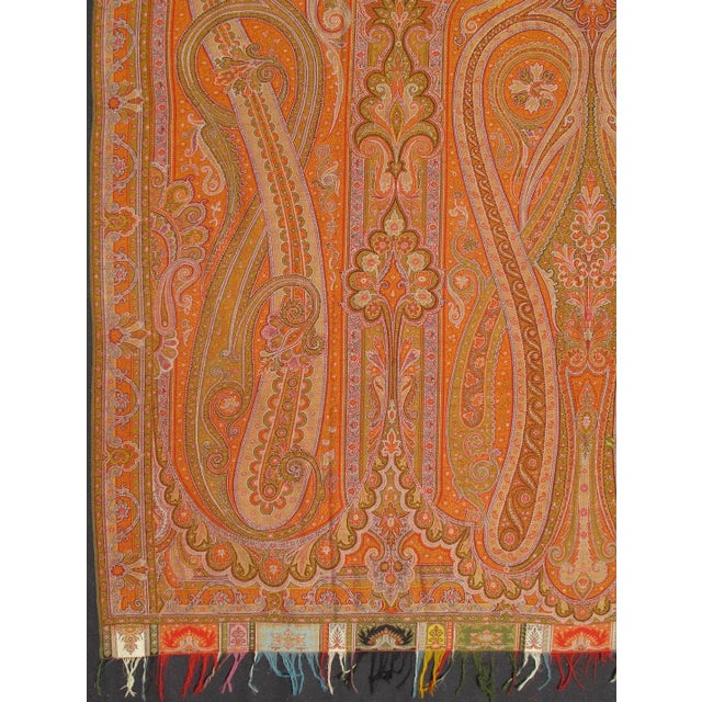 Textile Keivan Woven Arts Early 20th Century Paisley Shawl For Sale - Image 7 of 9