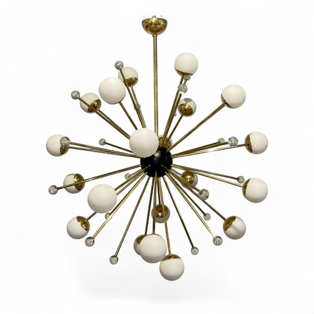 A reinterpretation of the iconic Sputnik pendant lamp. This true marvel combines various finishes on each of its arms:...