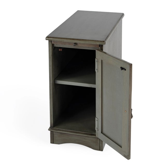 Traditional Harling Cabinet, Gray For Sale - Image 3 of 9