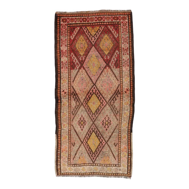 Mid 20th Century Vintage Herki Rug For Sale