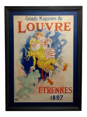 Grands Magasins Du Louvre -Original 1897 French Poster by Jules Cheret