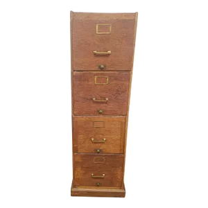 Early 20th Century 4-Drawer Oak Filing Cabinet