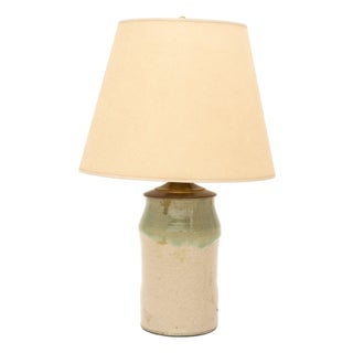 Modern Glazed Stoneware Table Lamp For Sale