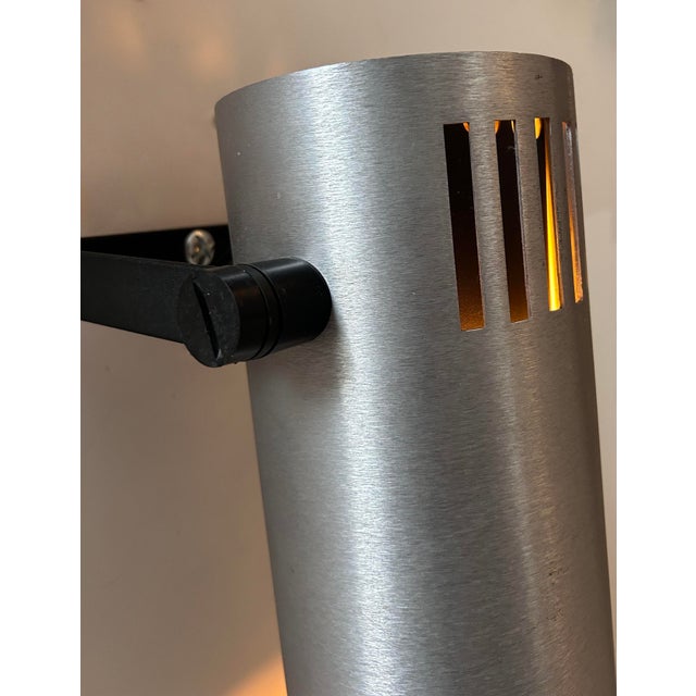 Adjustable Wall Lamp in Brushed Metal, France, 1970s For Sale - Image 6 of 15