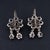 Antique Georgian Rose Cut Diamond Silver Dangle Earrings, A Pair For Sale In Madison - Image 6 of 7