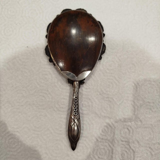 Silver Hand Mirror, 1930s For Sale - Image 9 of 10